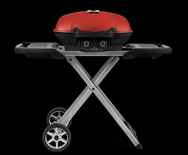 Napoleon Travel Q TM 285W Scissor Cart & Griddle Red / Blue